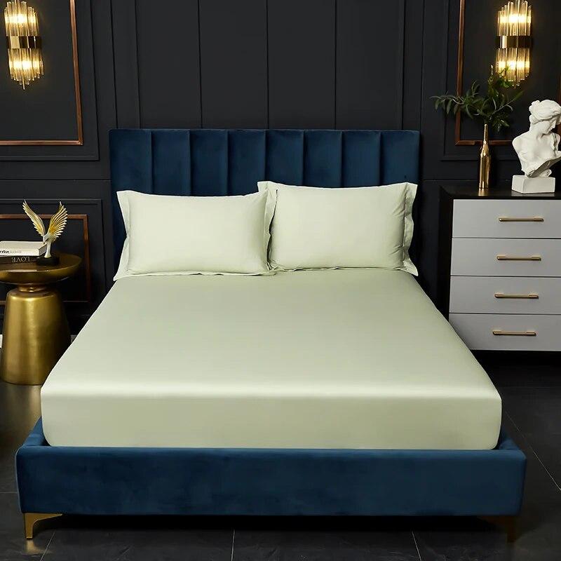 

Длинный штапельный хлопок, 60 шт., простыня на резинке, простыня из египетского хлопка, наматрасник, чехол Queen King Size pillowcases48x74cmx2