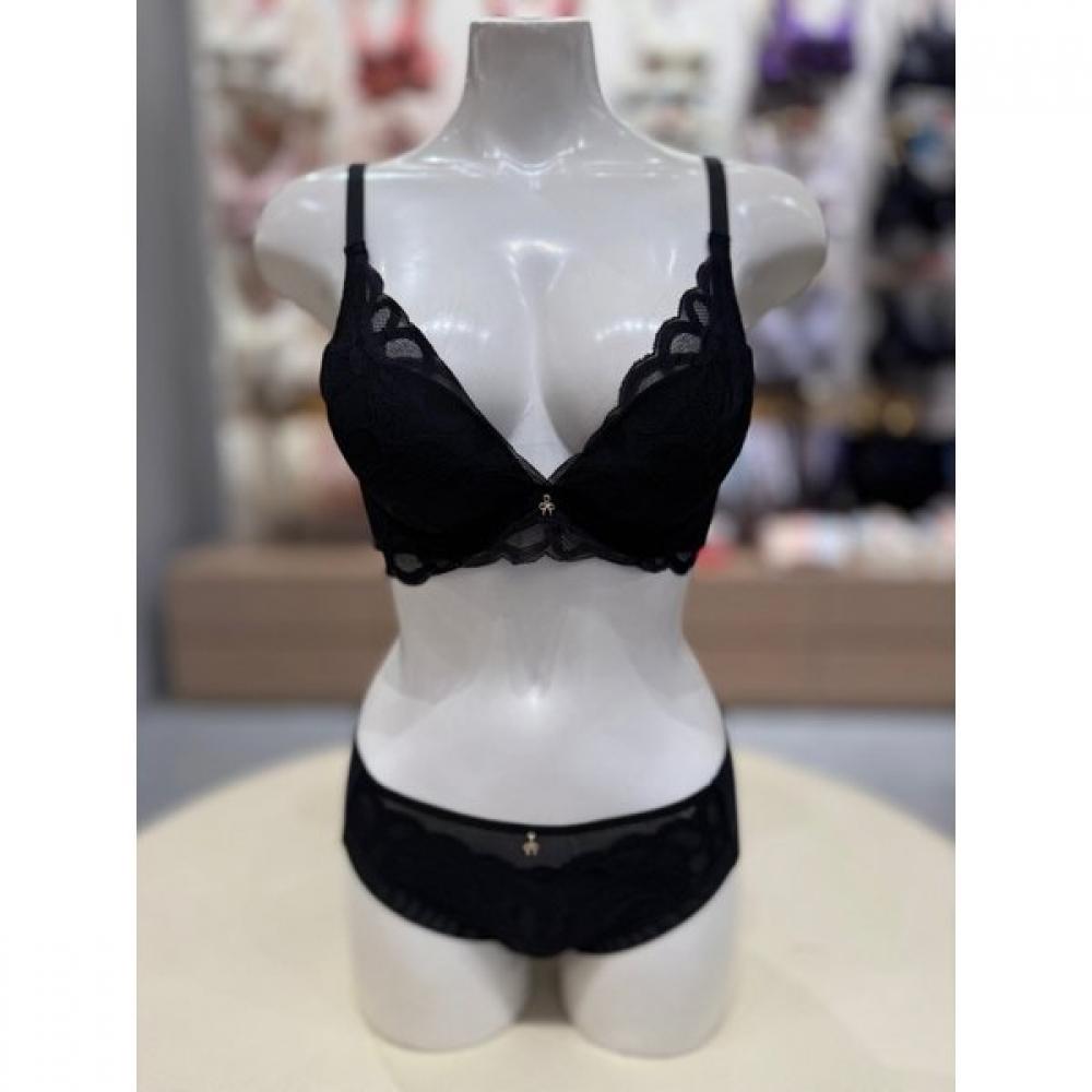 Triumph Набор из черного бюстгальтера и трусиков Dreaming Ribbon 2.0 Tewbr711tewbp711bk 75A/90
