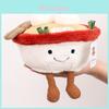 Creative Smile Expression Lamian Noodles Bowl Plush Doll For Kids Gift And Comfort