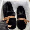 Women's Cotton Shoes Autumn Winter New Fashion Cross Strap Outdoor Non Slip Casual Shoes Lightweight Comfortable Soft Sole Flats