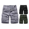 Summer Shorts Solid Color Soft Fabric Loose Trendy Zip Up Men for Home