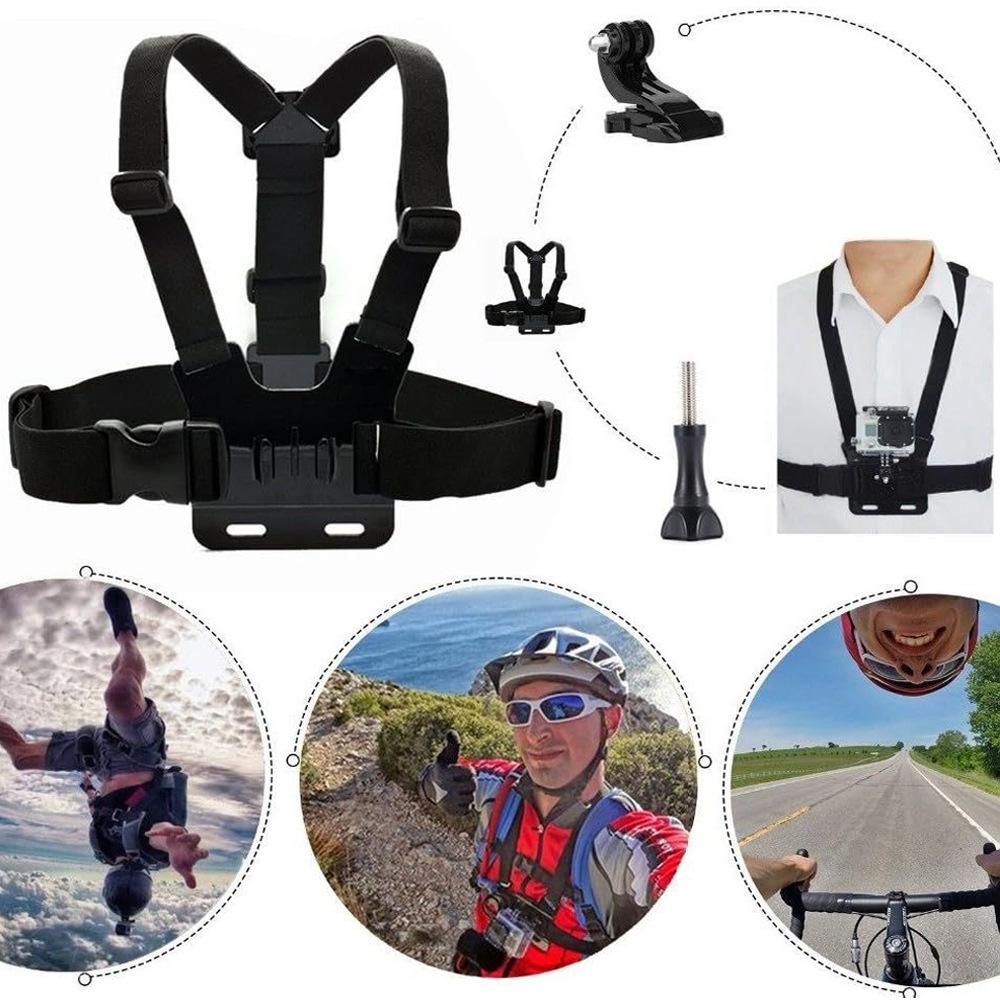 GoPro Sports Camera Accessory Kit - Universal for DJI, Xiaoyi, SJCAM