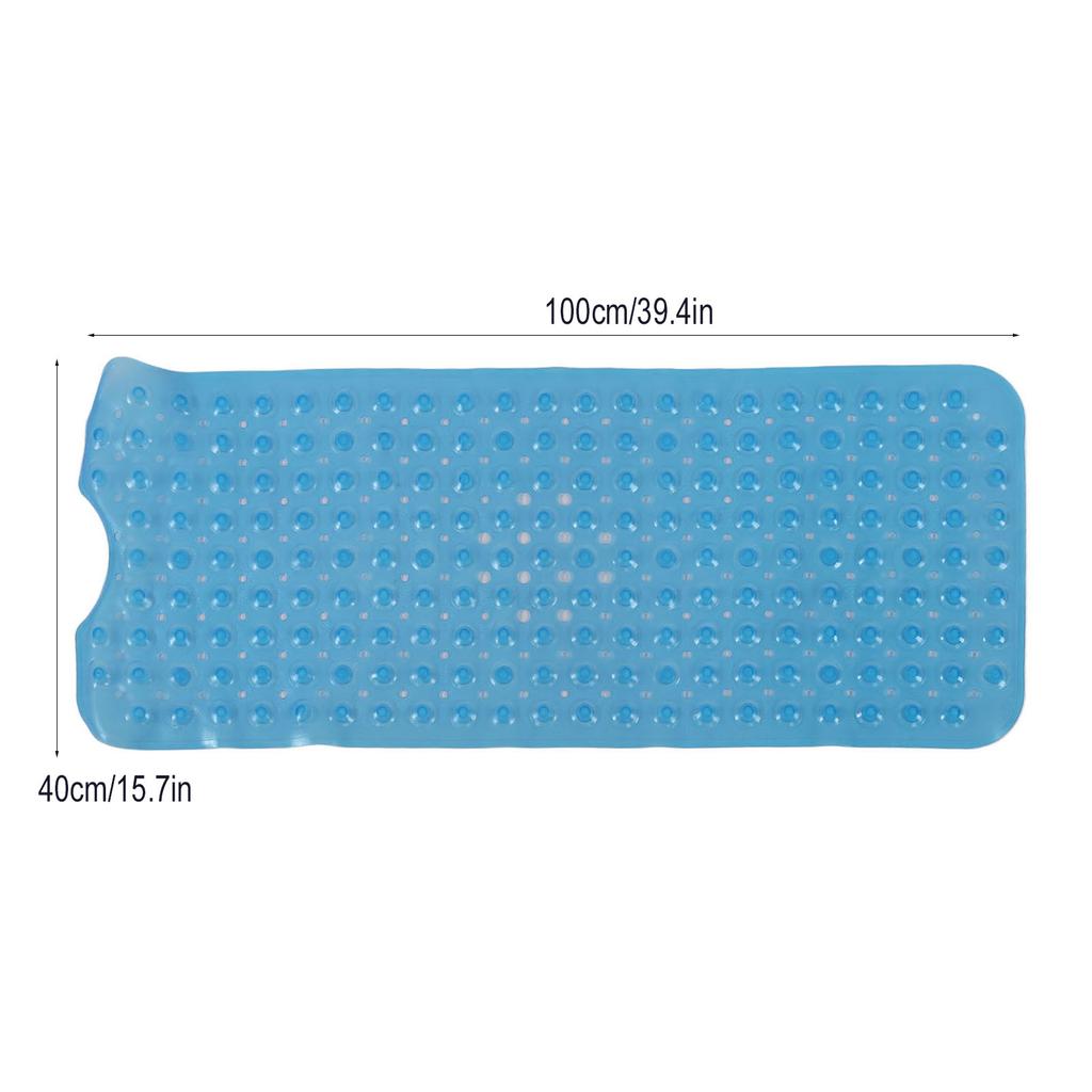 Bath Mat Mat PVC Anti Slip Mat for Bathroom Kitchen Hotel Toilet Shower Room 100x40cm