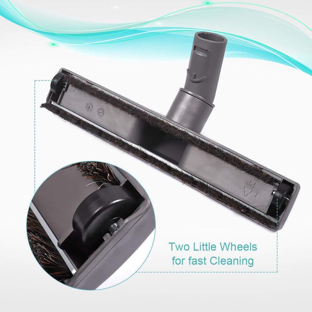 Dyson-Compatible Horsehair Brush Head for Hard Floors with Adapter (V6, V7, V8, V10, V11)
