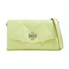 Kira Logo Diamond Quilted Chain Decor Napa Leather Shoulder Crossbody Wallet Women Wallet Pear 154987-300