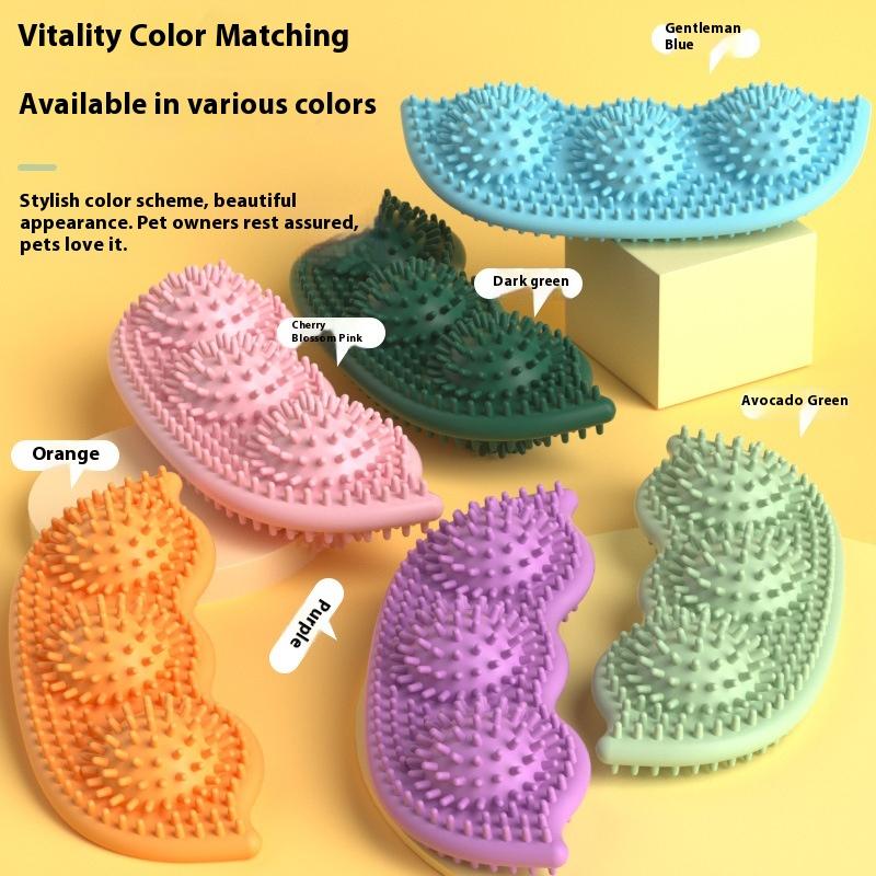 Pet Toys Pea Shape Dog Toys Cat Dog Grinding Stick Bite-resistant Puppy Boredom Relief Tool