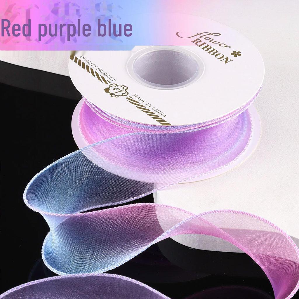 Chiffon Gradient Fishtail Wave Ribbon - 4cm Bow