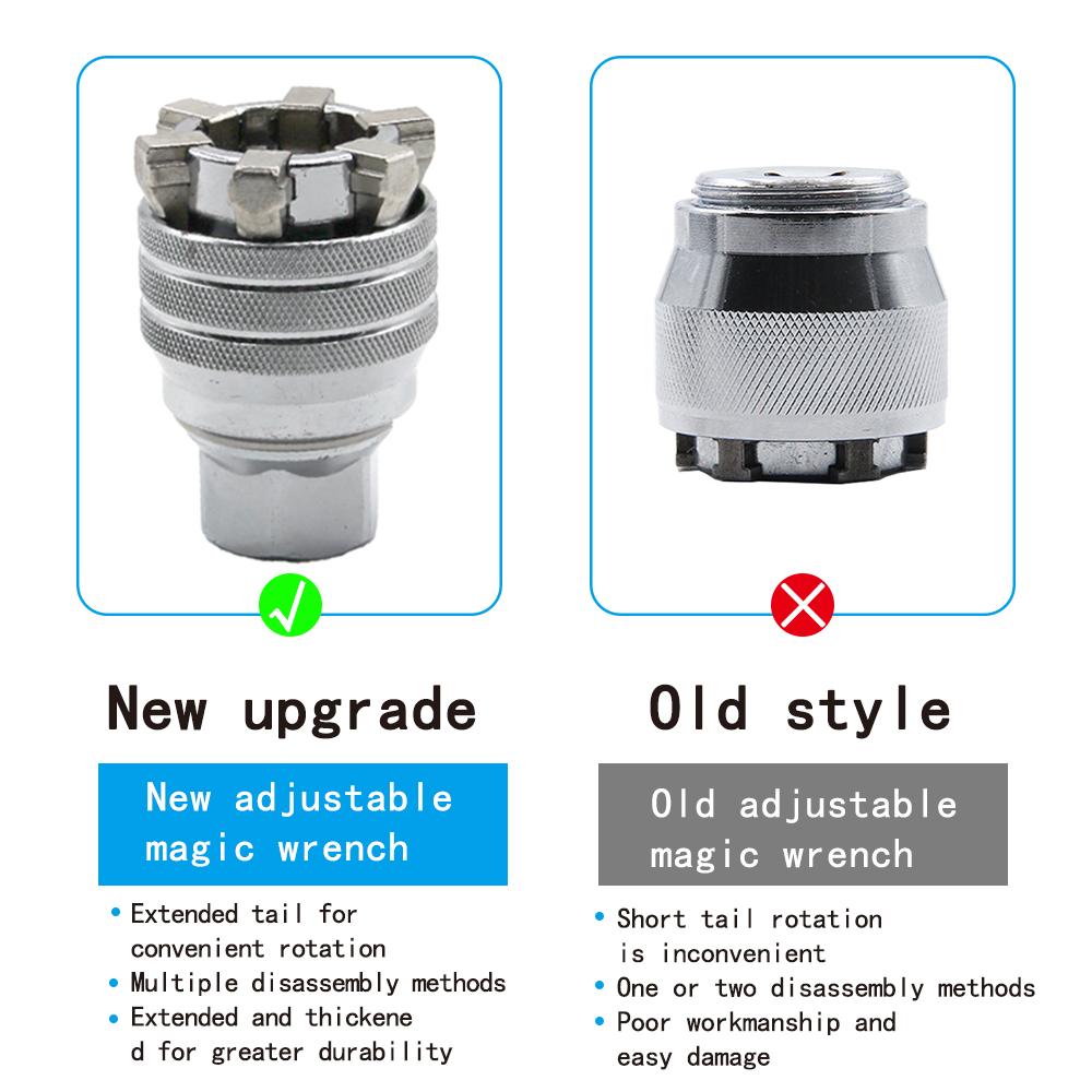Adjustable Magic Socket Multifunctional Hexagonal Socket Ratchet Wrench Hand Drill Screw Tightening Tool Accessory Set