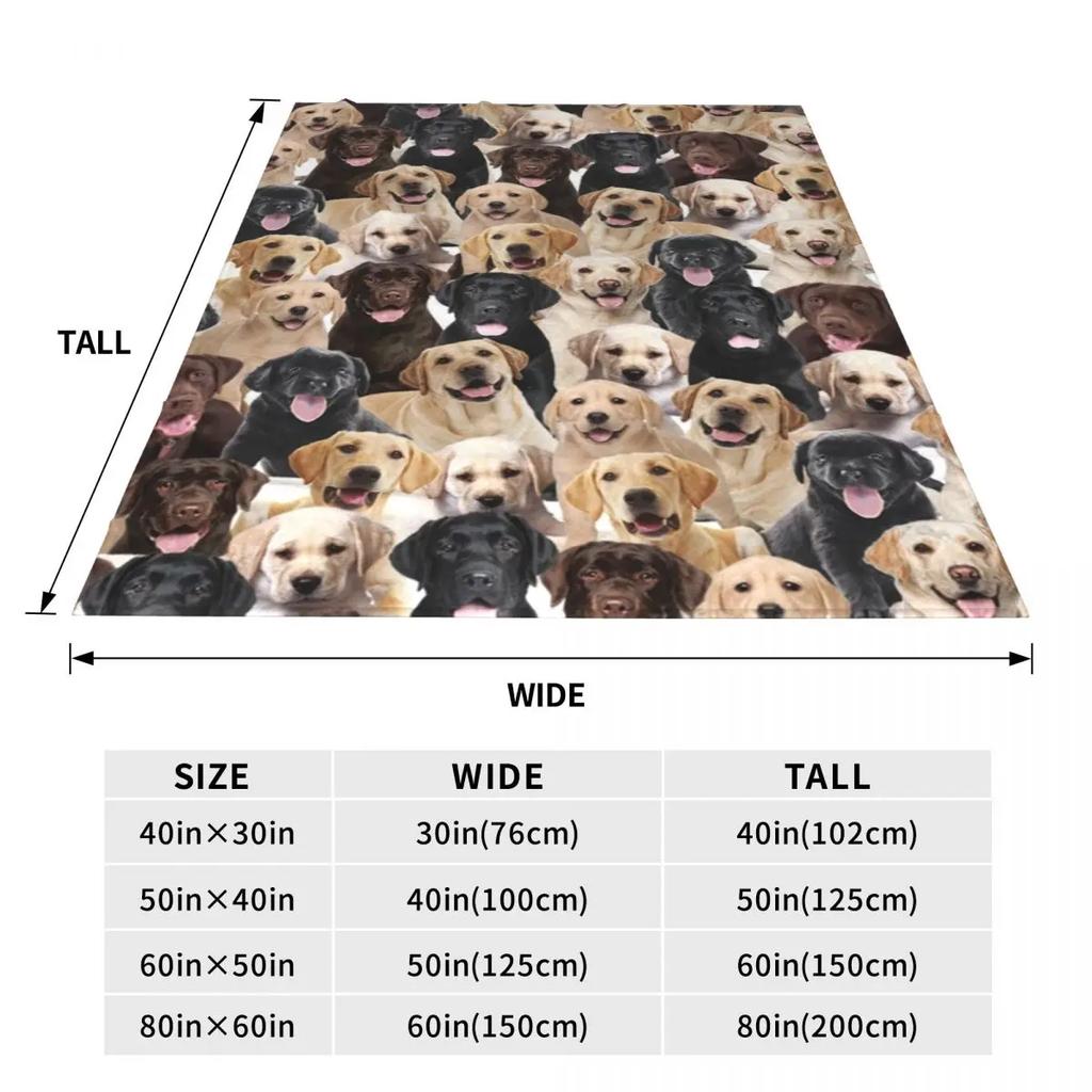 Labrador Flannel Blanket Quality Super Soft Cute Dog Xmas Gift Bedding Throws Winter Airplane Travel Chair Colorful Bedspread