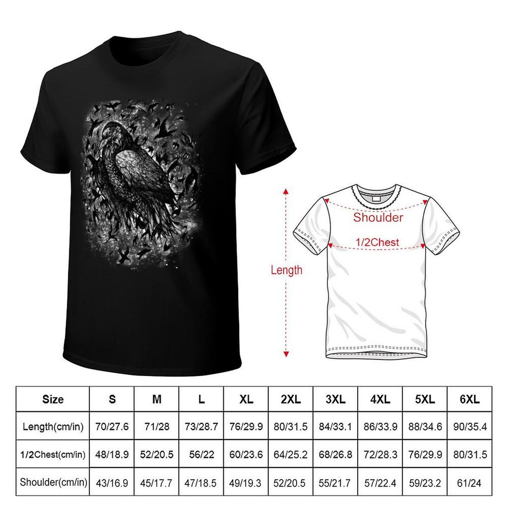 Crow Circle TShirt blue archive new edition blanks mens workout shirts
