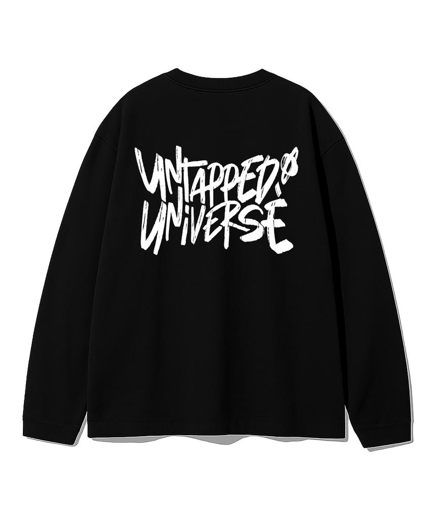 UNTAPPED STUDIO Universe Lettering Oversized Long Sleeve T-Shirt 6 Colors (Type B)
