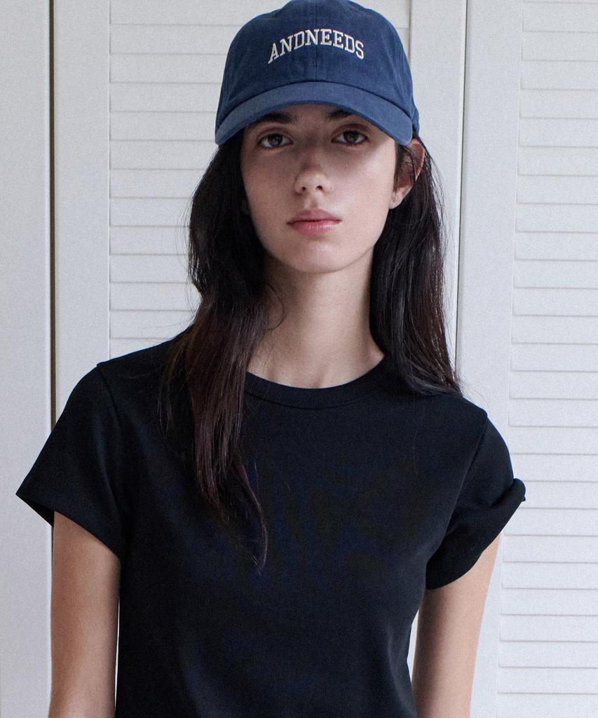 ANDNEEDS Tipo Logo Ball Cap (Navy)