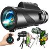 80x Zoom 50000M HD Bak4 Portable Powerful Binoculars Long Range Professional Telescope Monocular Hunting