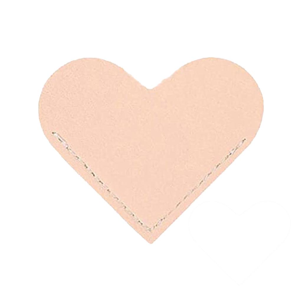 Leather Heart Bookmark Corner Leather Reading Dividers Love Book Page Folder