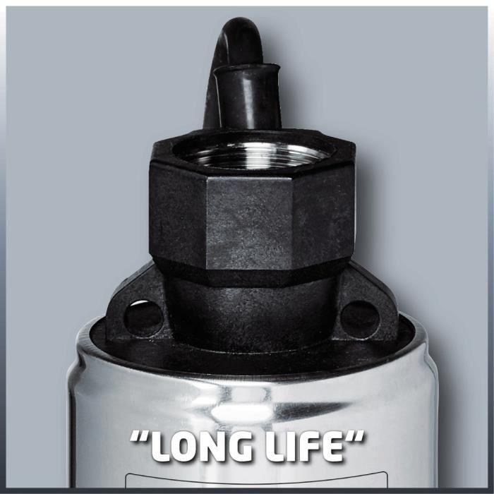 Einhell pompe immergée de forage gc-dw 1045 n (1000 w, hauteur de refoulement 45 m) livré avec filin de 22 m