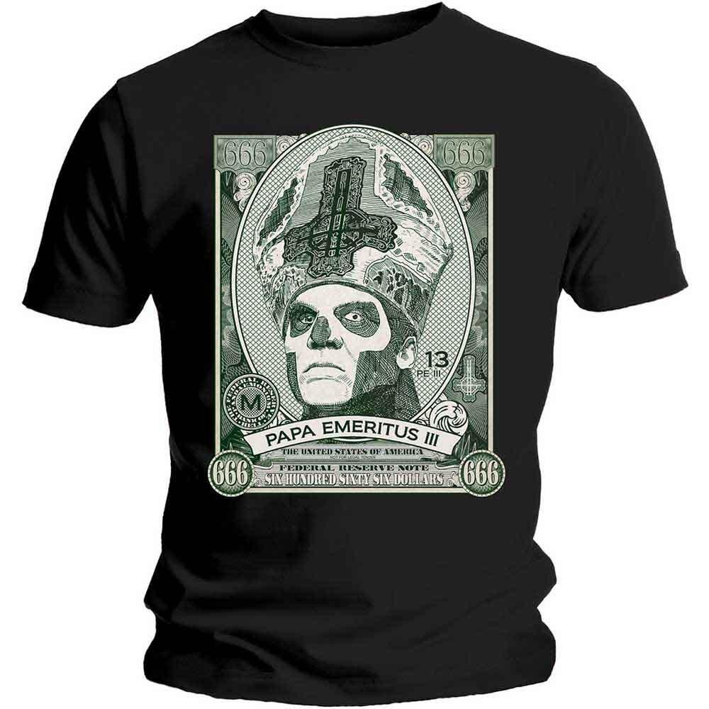 Ghost Papa Cash T- Black New Unisex T-Shirt M