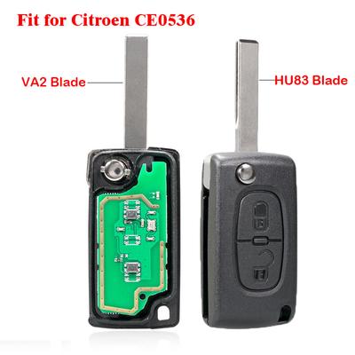 [SUAYMAK] Car Remote Control Key For Citroen  2 Button / 433MHz /ID46 PCF7961 Chip/HU83/VA2/FSK/CE0536
