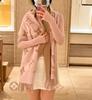 Double-sided wool cashmere scarf women's high-end autumn and winter presbyopia letter shawl