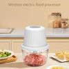 Electric Garlic Chopper Cordless Mini Food Processor Multipurpose Kitchen Tool Ideal for Chopping Onions and Meat