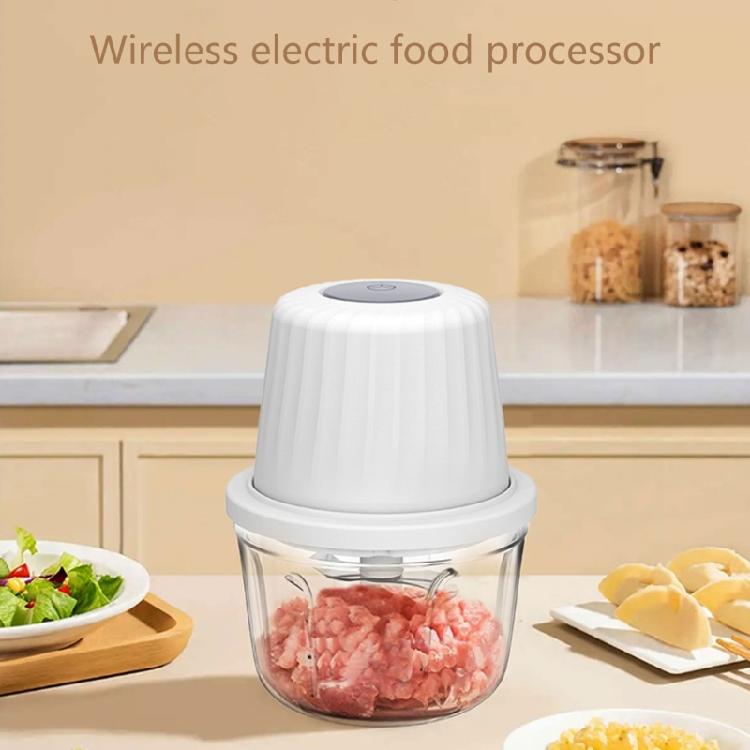 Electric Garlic Chopper Cordless Mini Food Processor Multipurpose Kitchen Tool Ideal for Chopping Onions and Meat