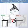2PCS Mini Folding Laptop Stand with Adjustable Height Ultra-thin Portable Support for Macbook NotebookCooling Invisible Bracket