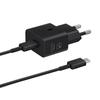 Ład. Siec. Samsung Ep-T2510Xb 25W Fast Charge + Kabel Usb-C/Usb-C Czarny/Black