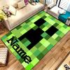 Custom Personalization Game Block Pixel World Area Rug - Perfect For Kitchen, Bathroom,Laundry Room Decor Large Size Available,Gift All Seasons
