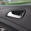 For Ford Escape Kuga 2013- Carbon Fiber Car Door Handle Bowl Cover Trim 4PCS