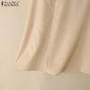 ZANZEA Women Casual Side Zipper Summer A-Line Skirts