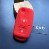 ZAD Silicone Car Key Case Cover Protection for VW Amarok Polo Golf MK4 Bora Jetta Altea for Seat for Skoda Octavia Fabia 2Button