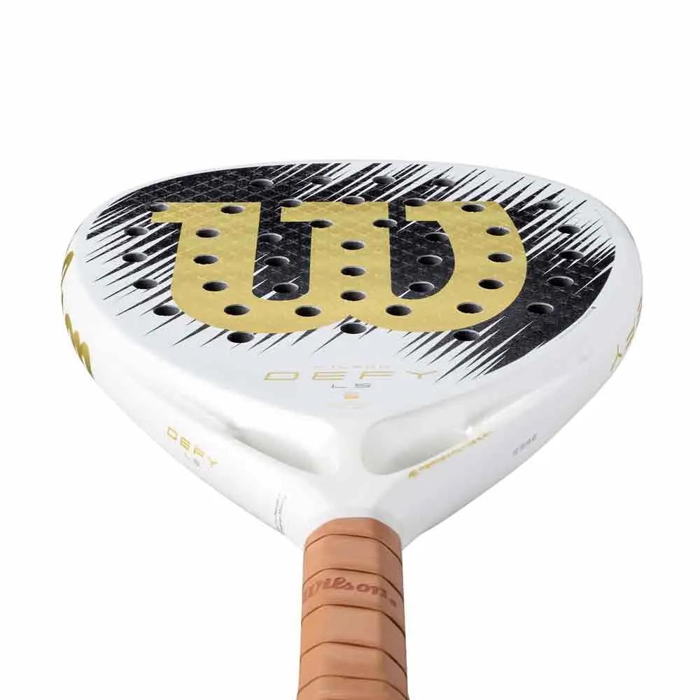 Wilson Defy LS V1 SE Padel Racket 355g White/Gold