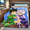 Hunter X Hunter Plush Blanket Soft Comfortable All Seasons Suitable Sofa Office Nap Travel Festive Gift Perfect Fans Anime Series