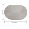 4PCS/6PCS 45x30cm Oval Woven Placemat Nordic Non-slip Coaster Pad Dining Table Mat Tableware Home Kitchen Decor