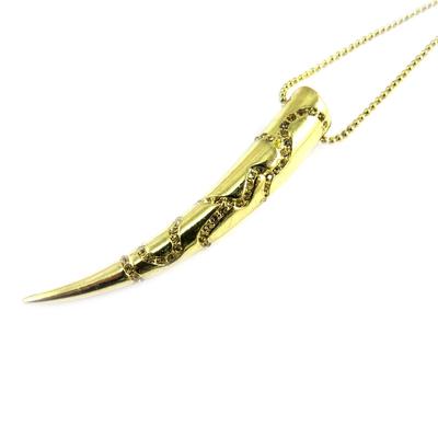 [M0693] - Designer-Halskette 'Elixir' vergoldet