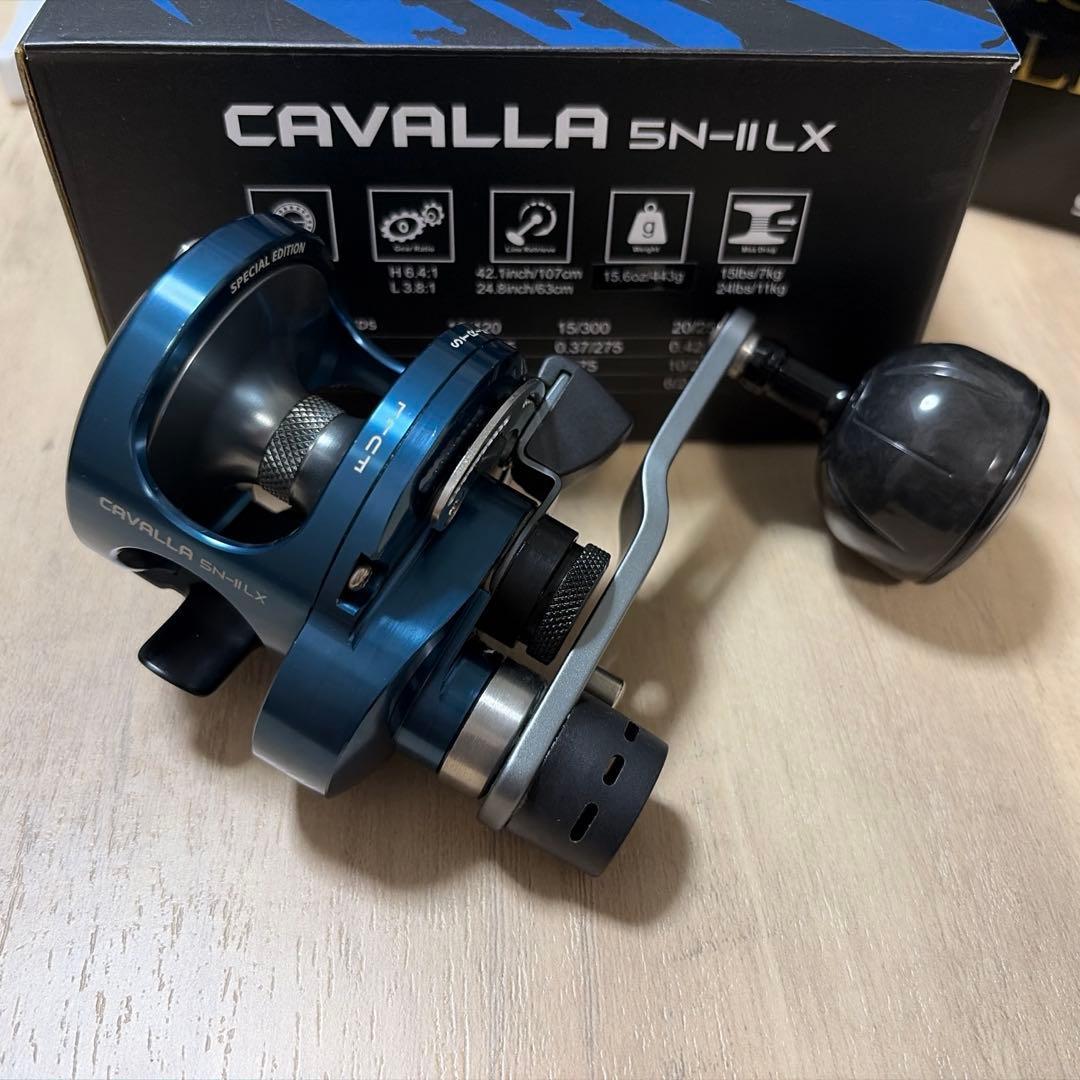 Used Limited Midnight Blue Okuma CAVALLA 5N-II Reel Left-handed