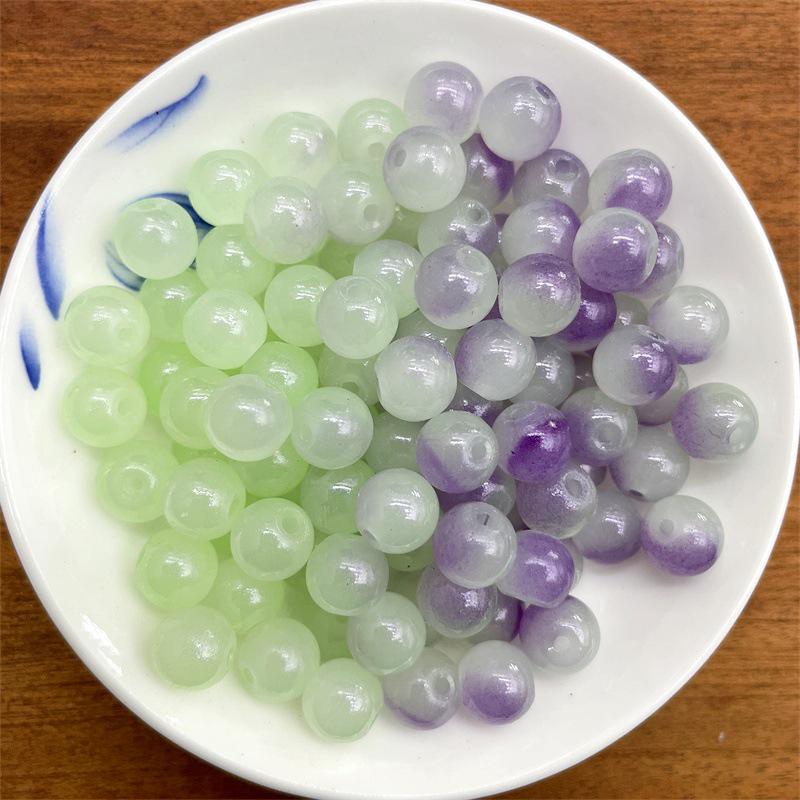 UV-farbveränderliche Lampwork-Perlen für DIY-Armbänder und Schmuckzubehör
