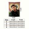 Dean Winchester Wall Tapestry Aesthetic Wall Hanging Printed Fabric Blanket Decorative Tapestries For Bedroom Living Room Home Decor