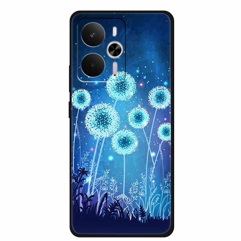 For Realme 14 5G Case Realme14 Coque 6.67" Black Silicone Soft TPU Phone Case For Realme 14 2025 Back Cover Case Shell Funda Cat