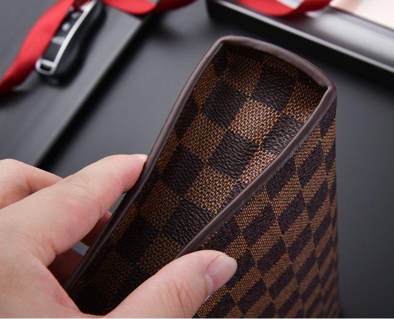 2025 Clutch de Negocios y Neceser para Hombre con Estampado de Cuadros