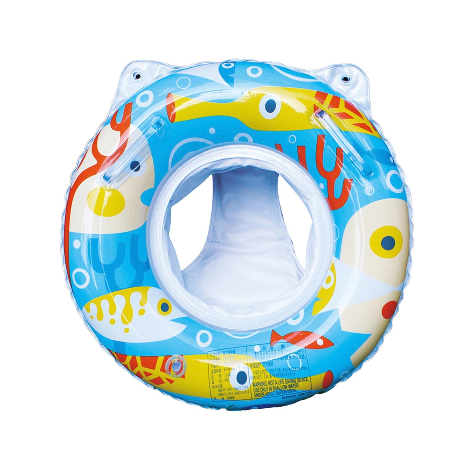 

Infant Baby Swimming Ring with Seat 50cm Inflatable Baby Float Swim Ring for Toddlers with Deep Leg Openings and Back Support for Water Safety One Size синий