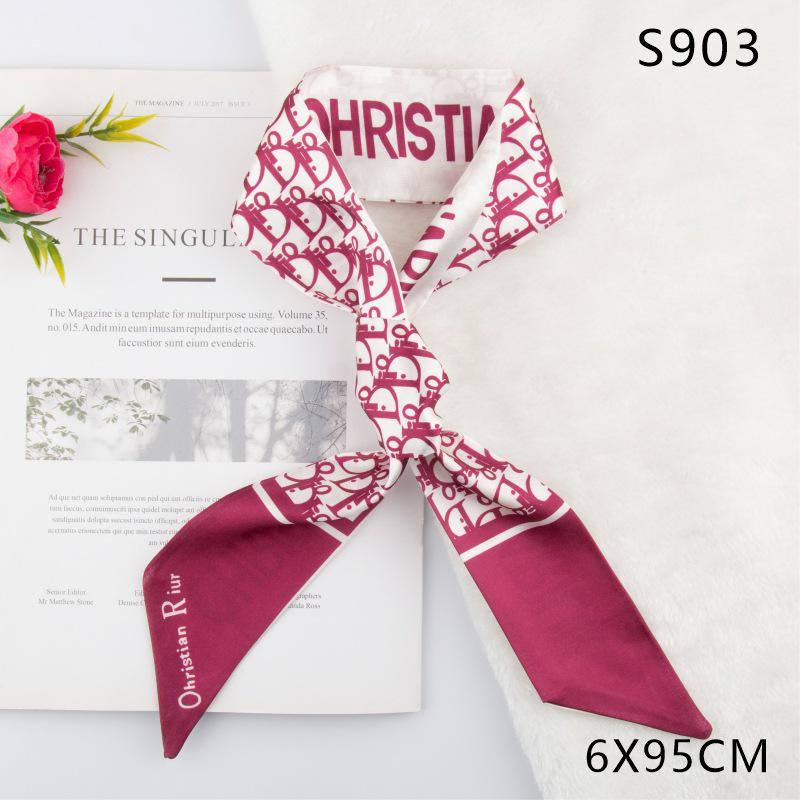 Versatile Vintage Silk Scarf: Hair Tie, Headband, Bag Accessory