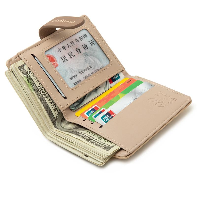 Women Wallets Floral Print Multi-Card Short Wallet, Card Holder, Leather Clip, Coin Purse