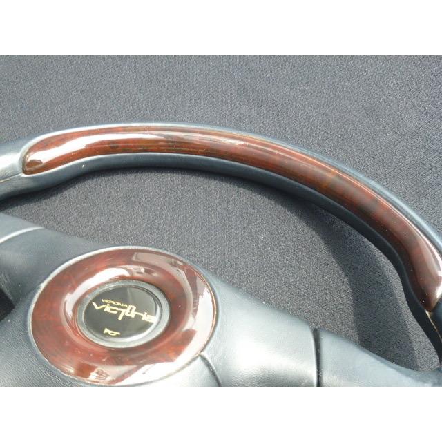 [Beautiful item! At that time!] Wood style & leather steering wheel Old car Hiso Vip GX71 Mark II Cresta GZ10 Soarer Highway Racer Y30 Y31 Gloria