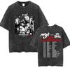 Vintage Machine Gun Kelly MGK Lost Americana Tour 2025-2026 Washed Unisex T-Shirt Man's Hip Hop Short Sleeve T-shirts St 2521