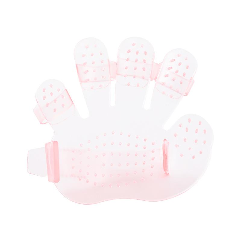 

Щетка для купания домашних животных 1 шт., для собак и кошек, для чистки, массажа, разглаживания шерсти, удаления пуха, расческа ладонного типа с 5 пальцами, наборы принадлежностей розовый