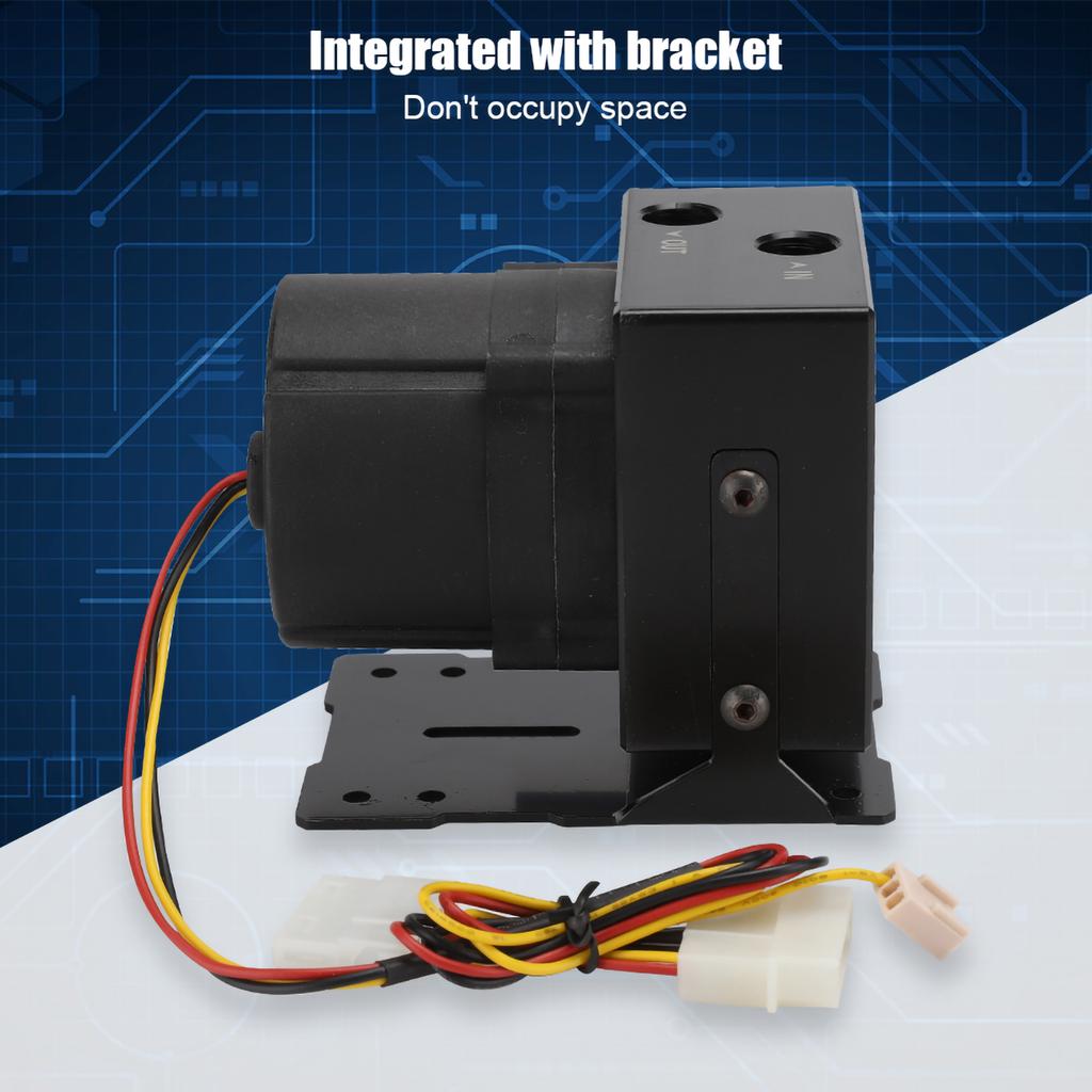 Computer Cooler DC 12V 1.8A Integrated Water Cooling Water Pump with Bracket for 1200L   H Flow