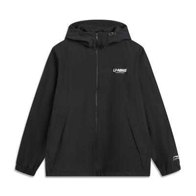 Li Ning Série Estilo de Vida Esportivo Fleece Confortável Quente Simples Capuz Zíper Casual Quebra-vento Agasalho Unissex AFDVG11-6