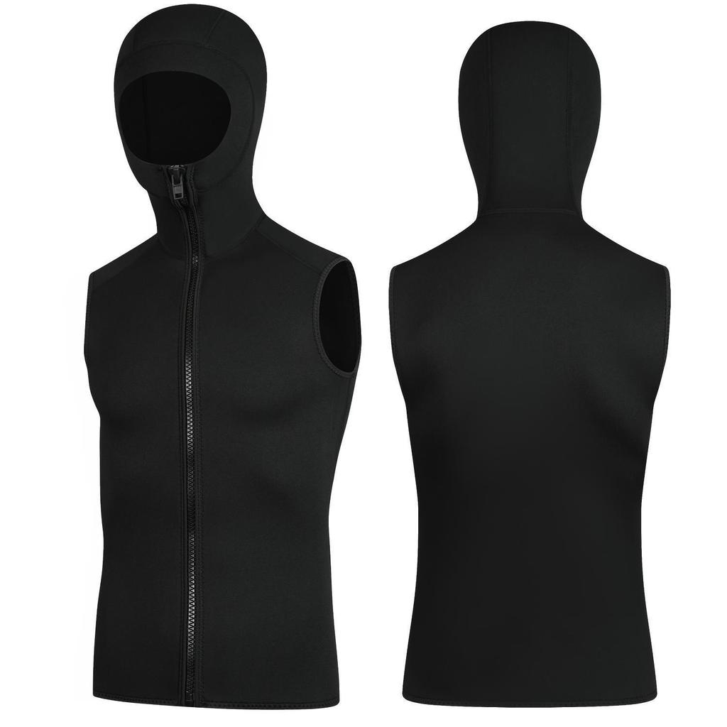 3mm Unisex Diving Vest with Hood – Warm Wetsuit for Surfing, Windsurfing & Cold Protection