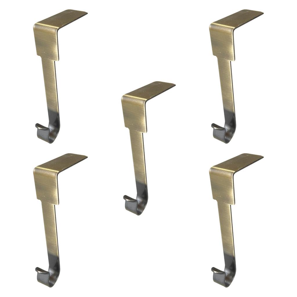 5x Christmas Stockings Holder Metal Hooks Non Skid Hang Christmas Stockings