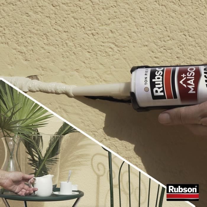 Mastic crépi - RUBSON - 280 mL - gris